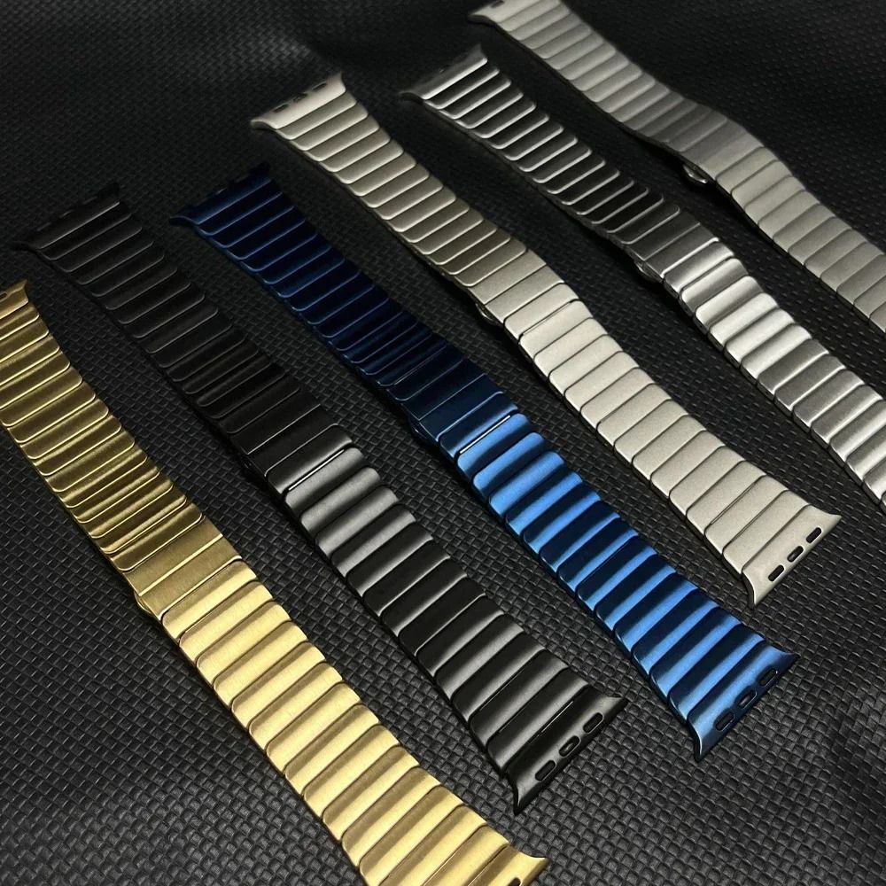 Titanium Tone Stainless Steel Link Bracelet