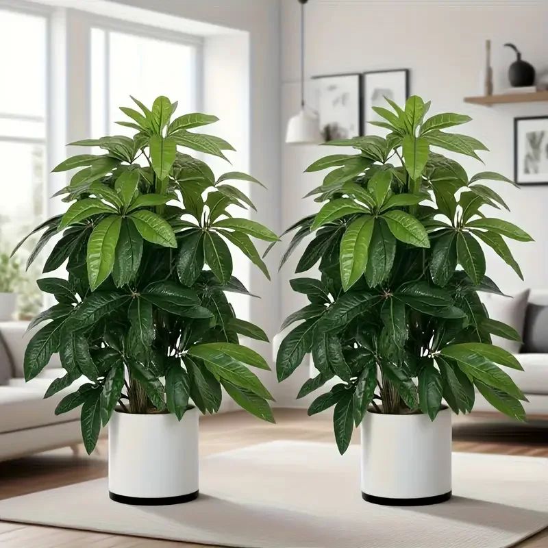 Realistic Artificial Money Tree Palm – Large Faux Tropical Plant for Indoor & Outdoor Decor