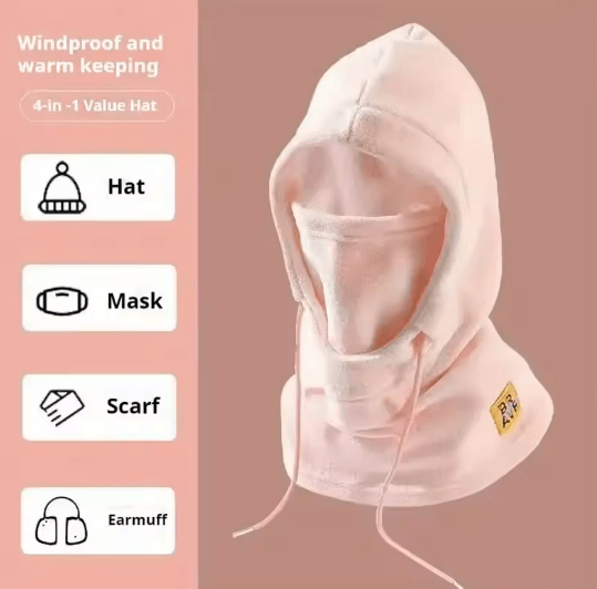 Winter 3 in 1 Balaclava Hat with Mask and Neck Warmer
