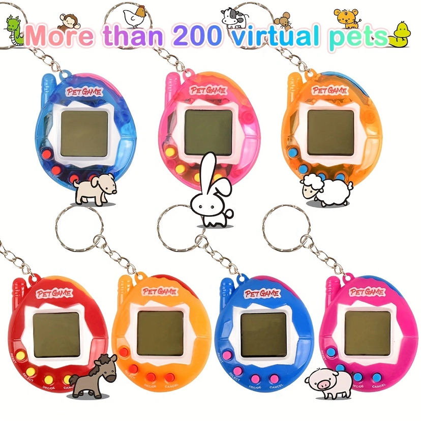 Pets In One Virtual Cyber Digital Nostalgic Toy Pixel Play Fun for All Ages