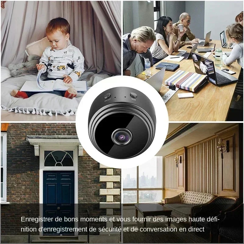 Mini WiFi Camera for Security Protection, Wireless Remote Monitor Camcorders Video Surveillance Smart Home