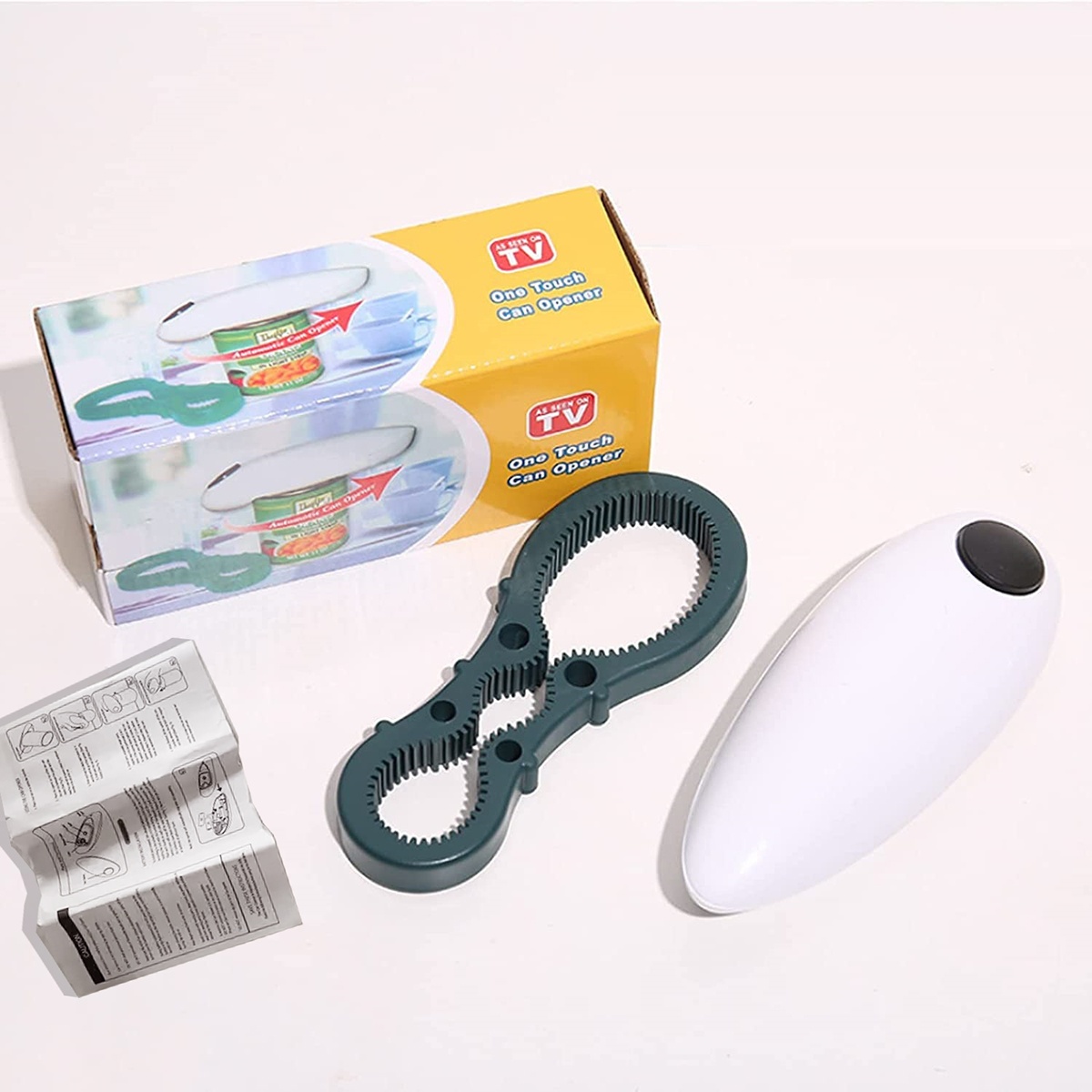 Electric Can Opener Easy to Use with Bottle Opener Complimentary