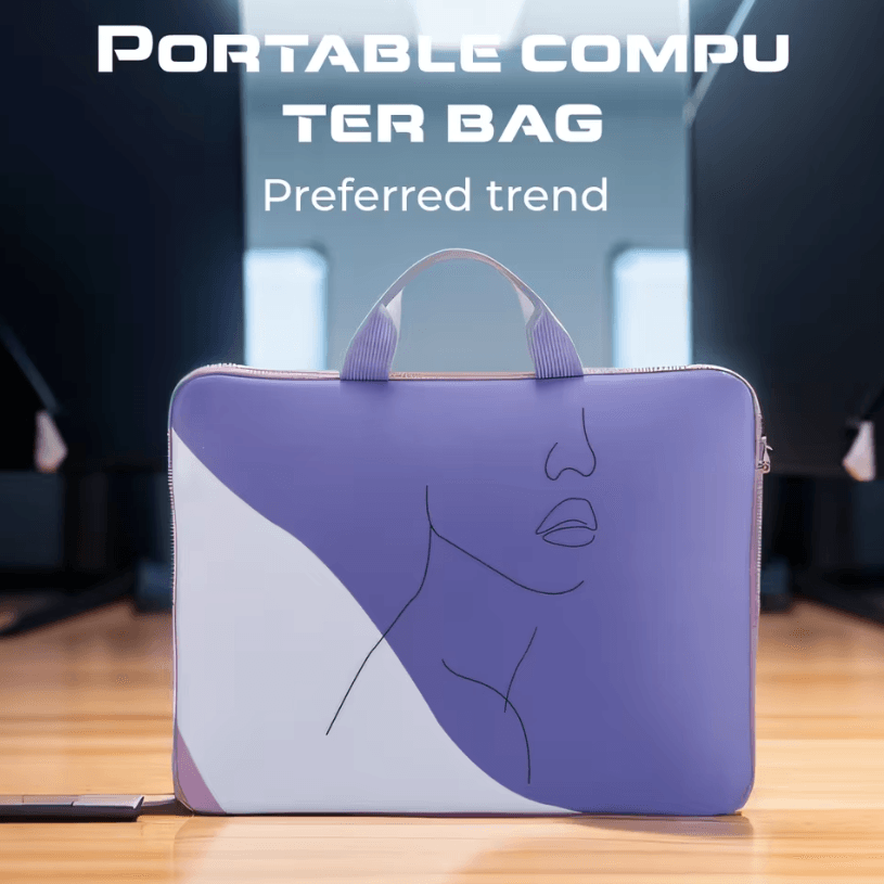 Printed Laptop Sleeve Bag – Stylish Protective Handbag Case for 11–17 Inch Laptops
