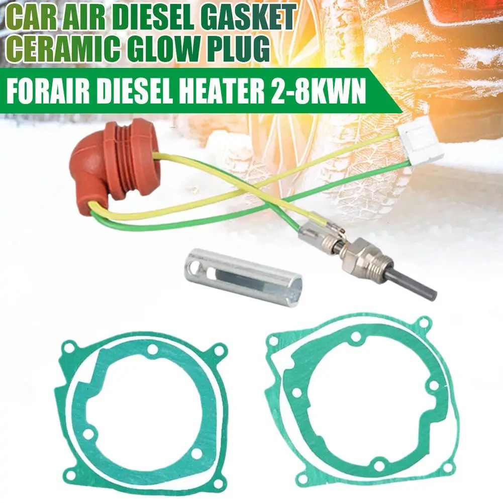 12V Diesel Heater Glow Plug & Gasket Repair Kit (7-Piece) for 2–8KW Chinese Parking Heaters