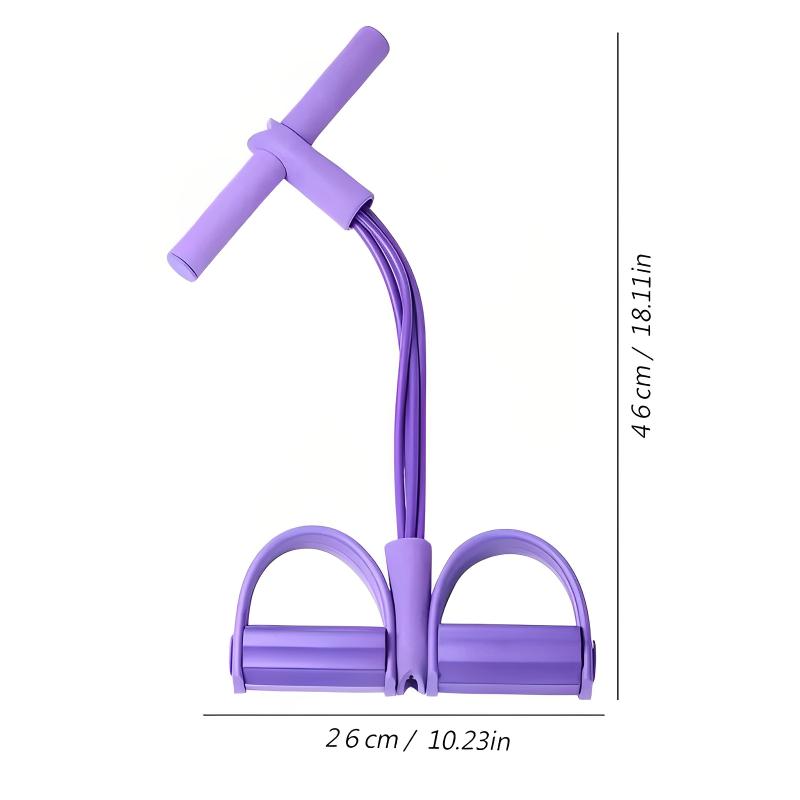Yoga Abdominal Strengthening Elastic Band Tension Rope, Four-Tube Pedal Tensioner, Multi-Functional Household Fitness