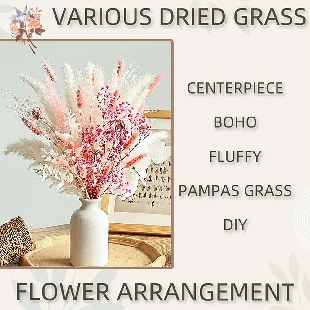 Boho Pampas Grass Dried Flower Wedding Bouquet