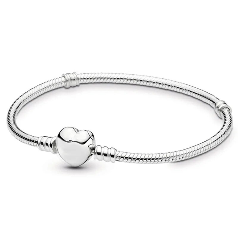 Original Love Buckle Snake Bone Chain Pandora Ladies Fine Bracelet: New Fashion Charm