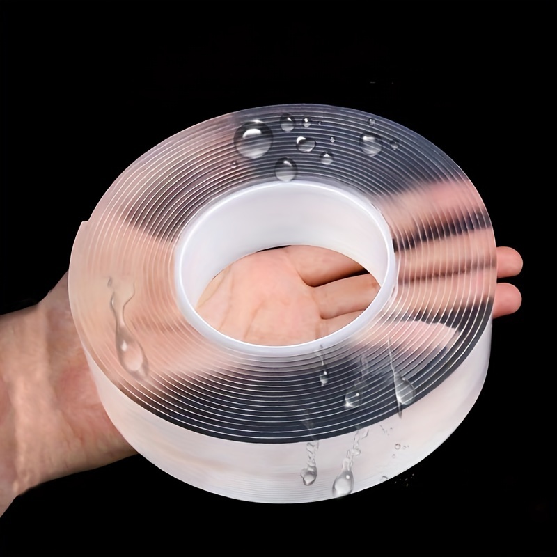 Versatile Reusable Double-Sided Waterproof Adhesive Tape for Kitchen & Bathroom Use