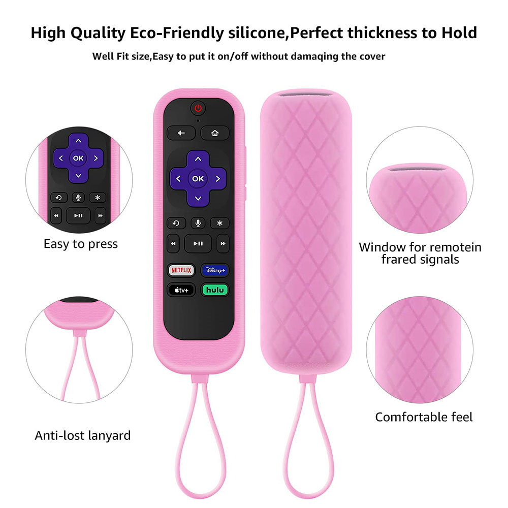 TV Remote Control Cover, Luminous Silicone Remote Control Protective Case With Rope
