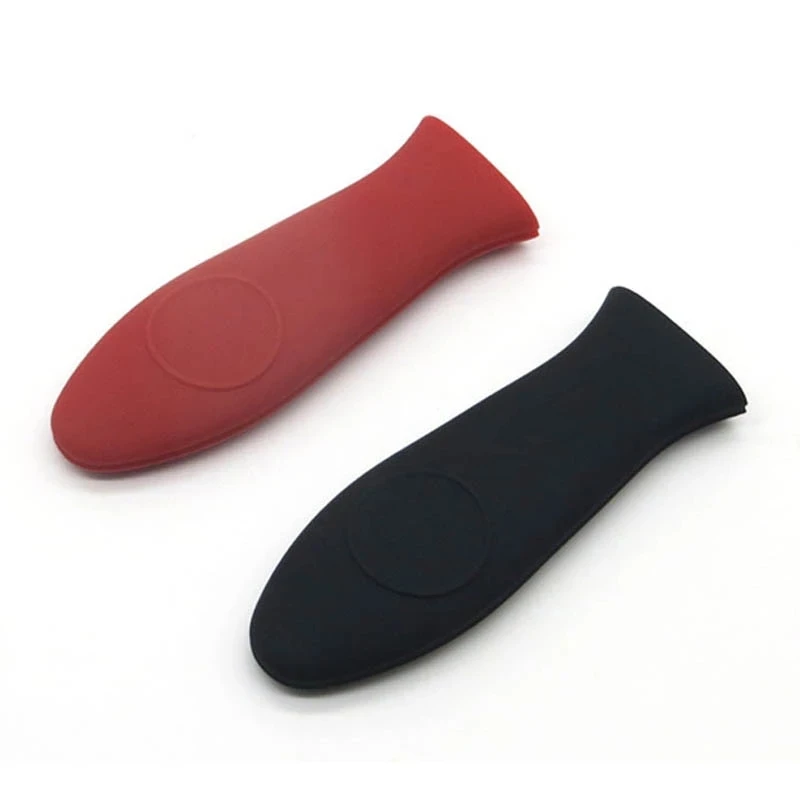 Heat Resistant Silicone Pot Handle Sleeve, Anti-Slip Cast Iron Cookware Handle Protection