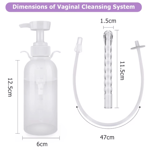 Reusable Vaginal & Anal Cleansing Syringe – 300/600ML Personal Hygiene Flushing Kit