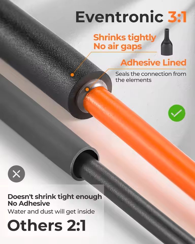 Heat Shrink Tubing Kit 400 Pcs Adhesive Lined Marine Grade