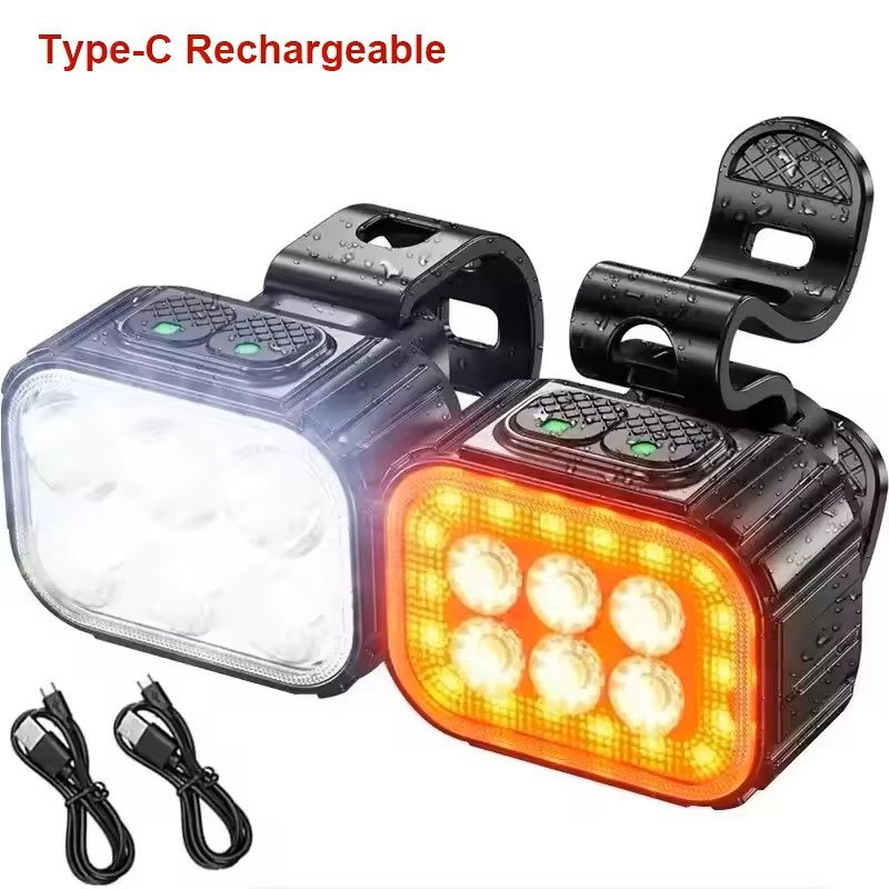 Bike Light Set USB Rechargeable Front and Rear LED Cycling Lights