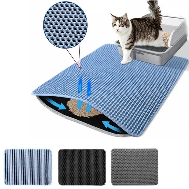Double Layer Waterproof Cat Litter Mat