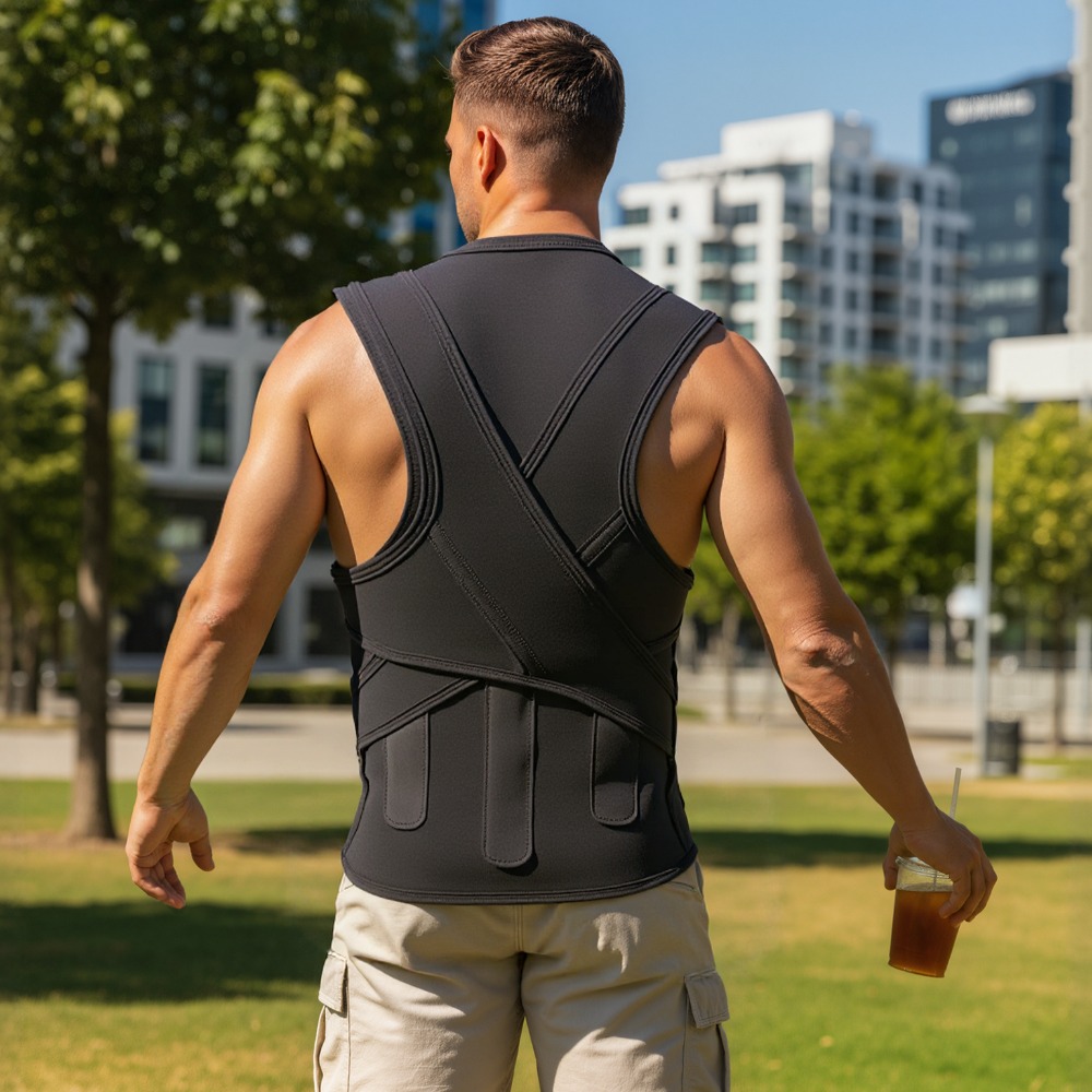 Adjustable Back Brace Posture Corrector for Men and Women Upper and Lower Back Pain Relief
