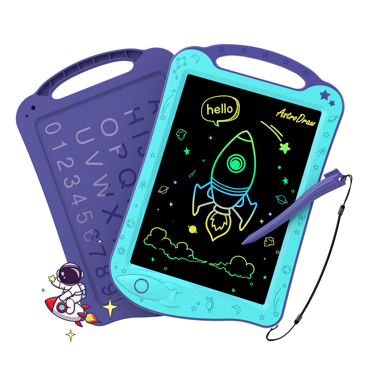 Space Doodle Board for Kids Travel Activities Toy Colored Drawing Tablet Autism Sensory Toddler Birthday Gift