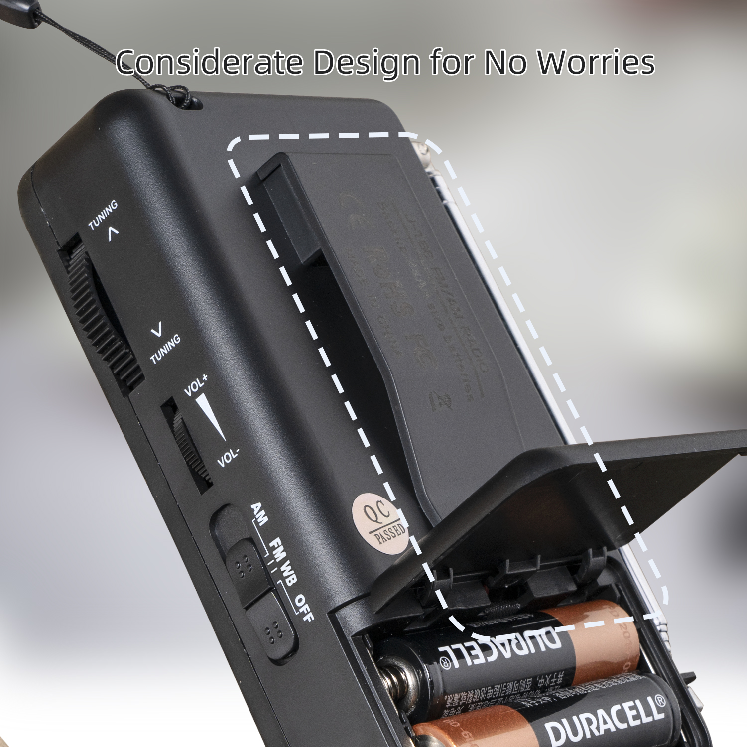 Mini Pocket AM FM Radio with Digital Tuning and MP Player