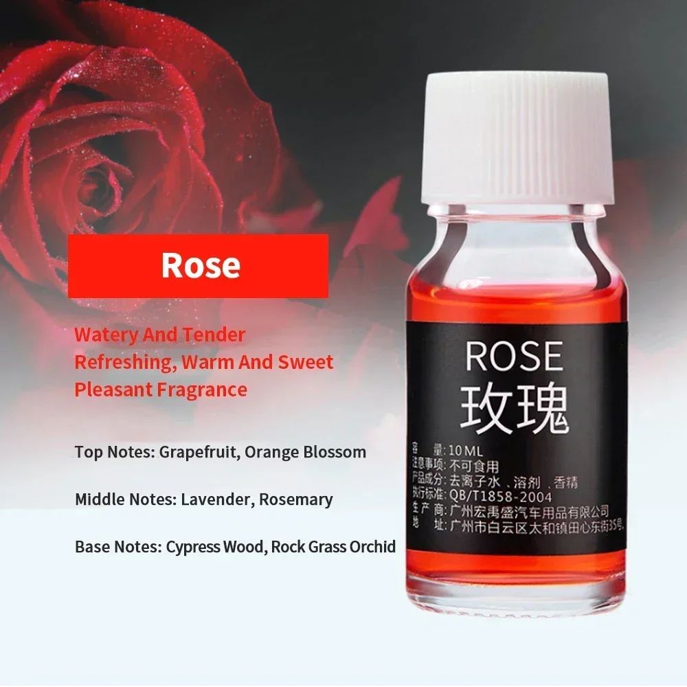 Natural Essential Oil Car Diffuser Refill, Long-Lasting Car Perfume Refill (10ml)