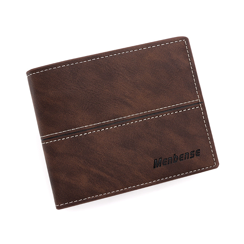 Mens Vintage PU Leather Wallet with Coin Pocket High Quality Card Holder & Money Clip