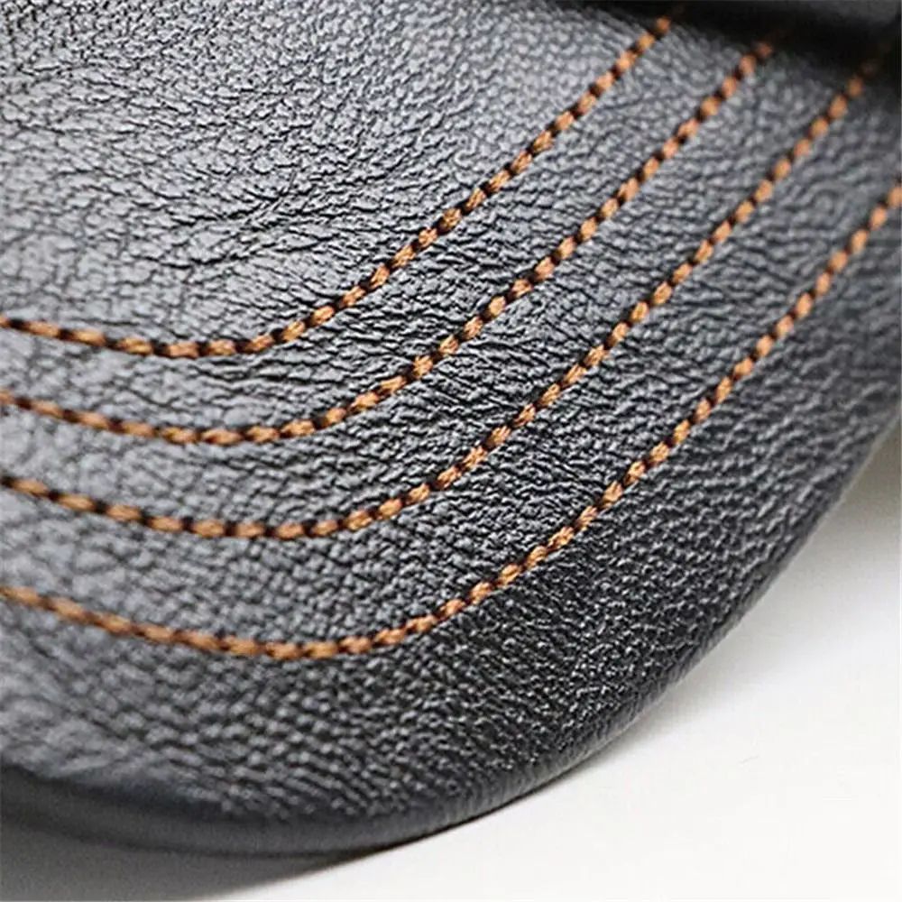 Men Leather Adjustable Winter Baseball Cap