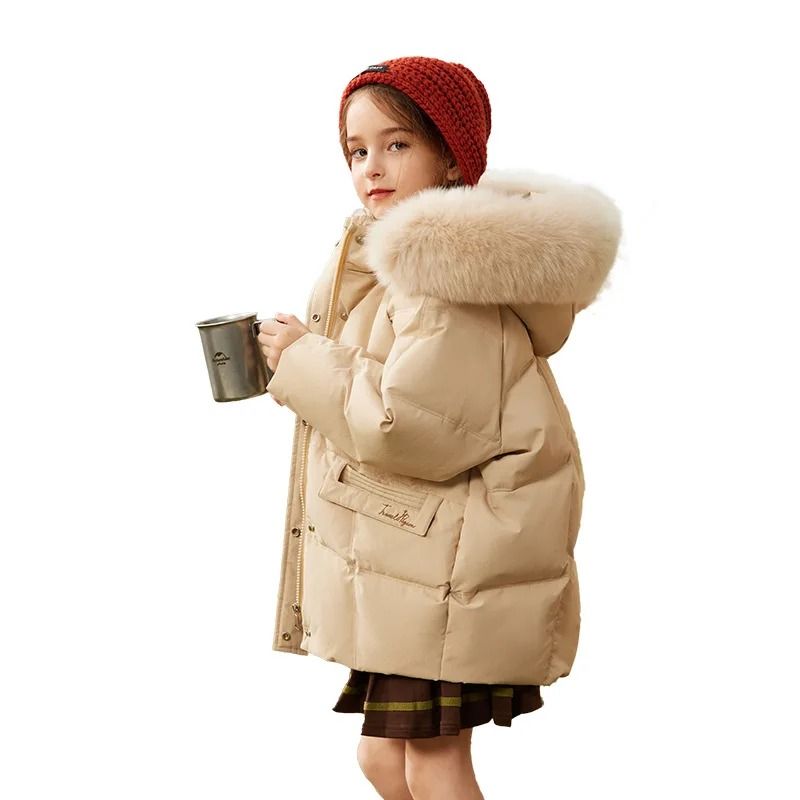 Girls Premium Waterproof Duck Down Winter Parka