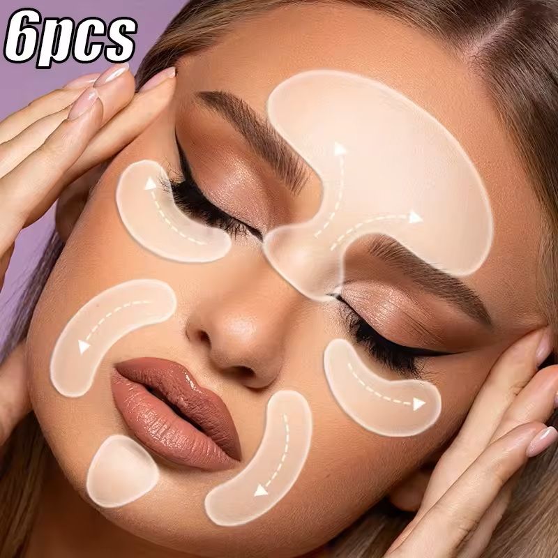 6-Piece Reusable Silicone Anti-Wrinkle Pads