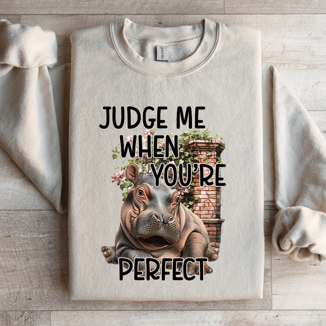 Judge Me When Youre Perfect Sweatshirt