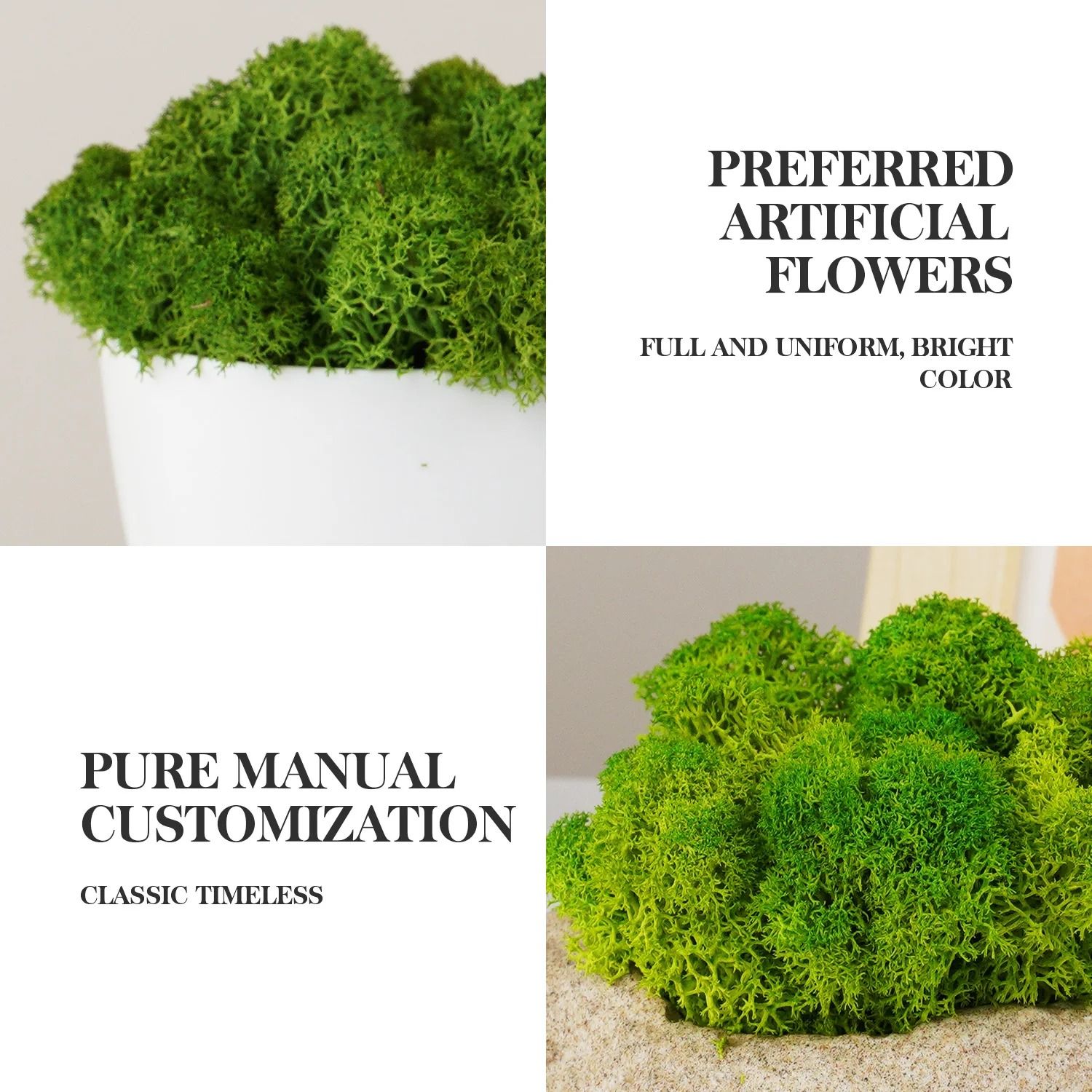 Natural Green Simulation Eternal Moss
