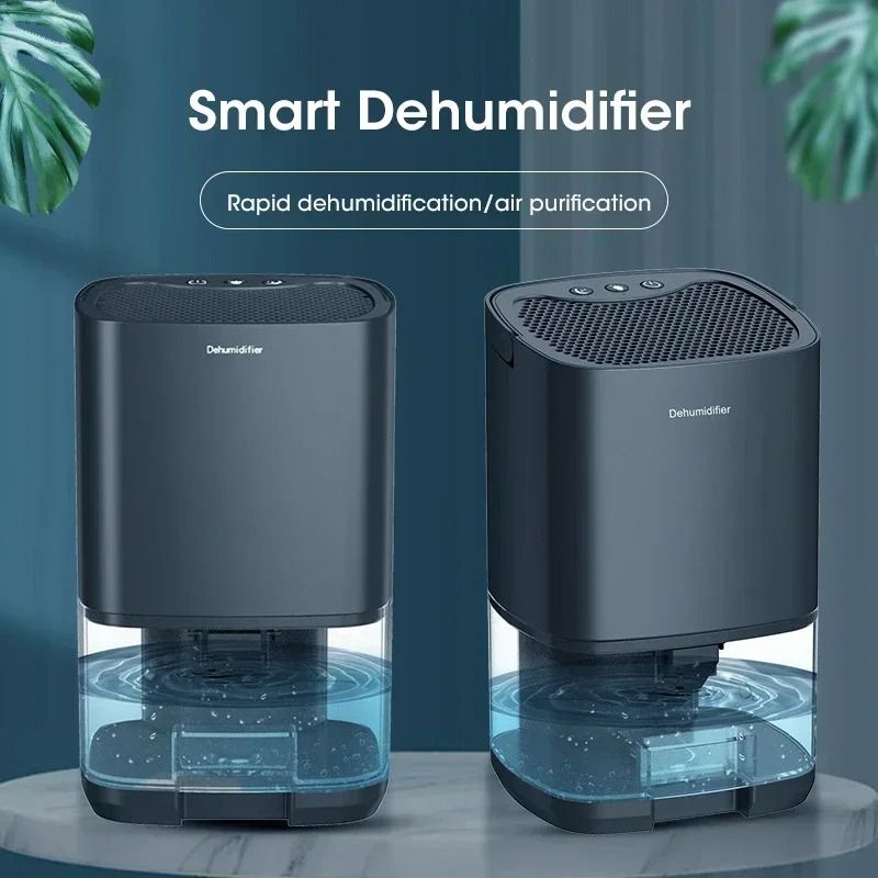 Portable Quiet Air Dehumidifier with Deodorizer for Bedroom Office and Kitchen