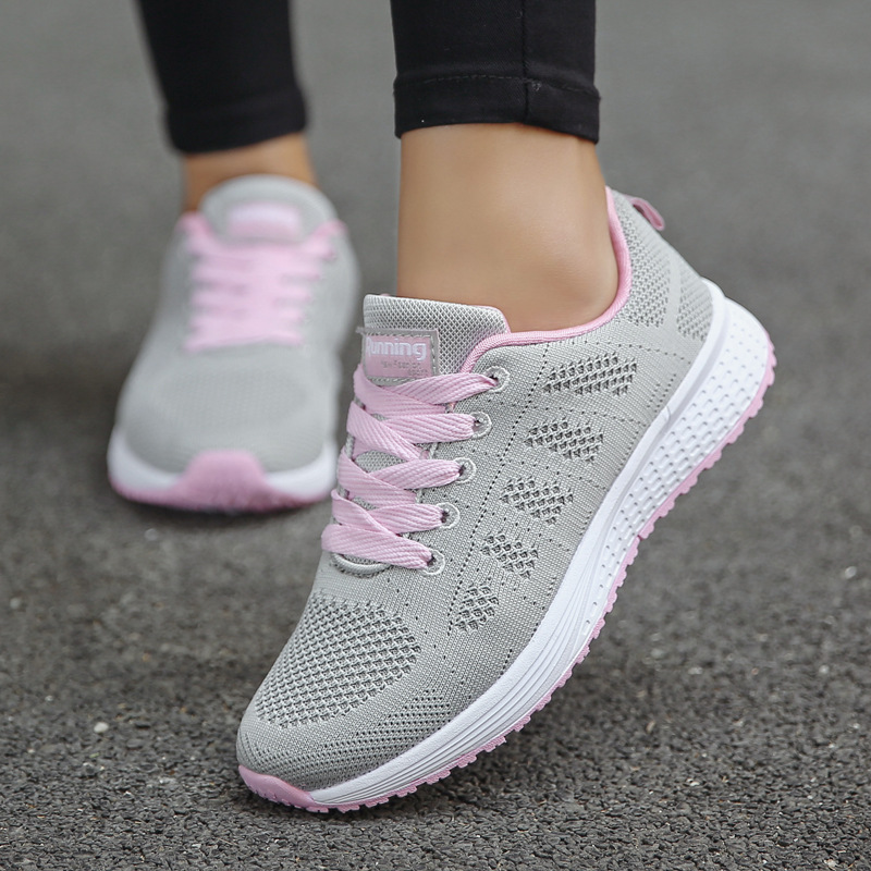 Fashion Breathable Walking Shoes, Women Casual Sneakers, Mesh Flat Shoes, Tenis Feminino Shoes