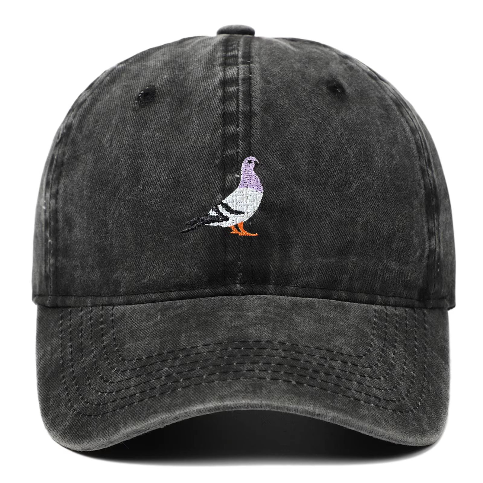 Unisex Pigeon Embroidery Baseball Cap for All Seasons
