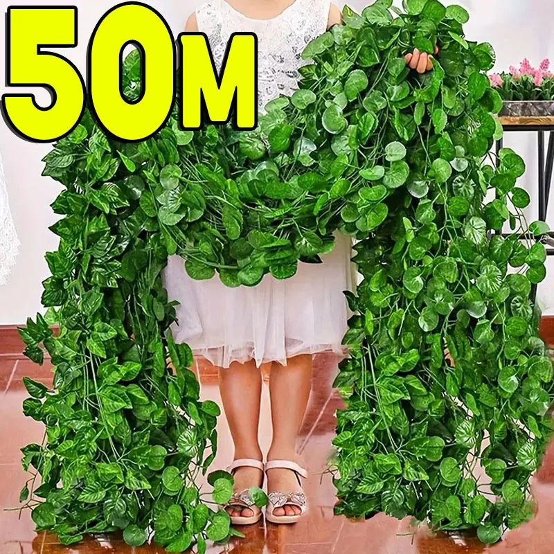 Artificial Ivy Vine Garland Hanging Green Leaf Decor for Home and Events