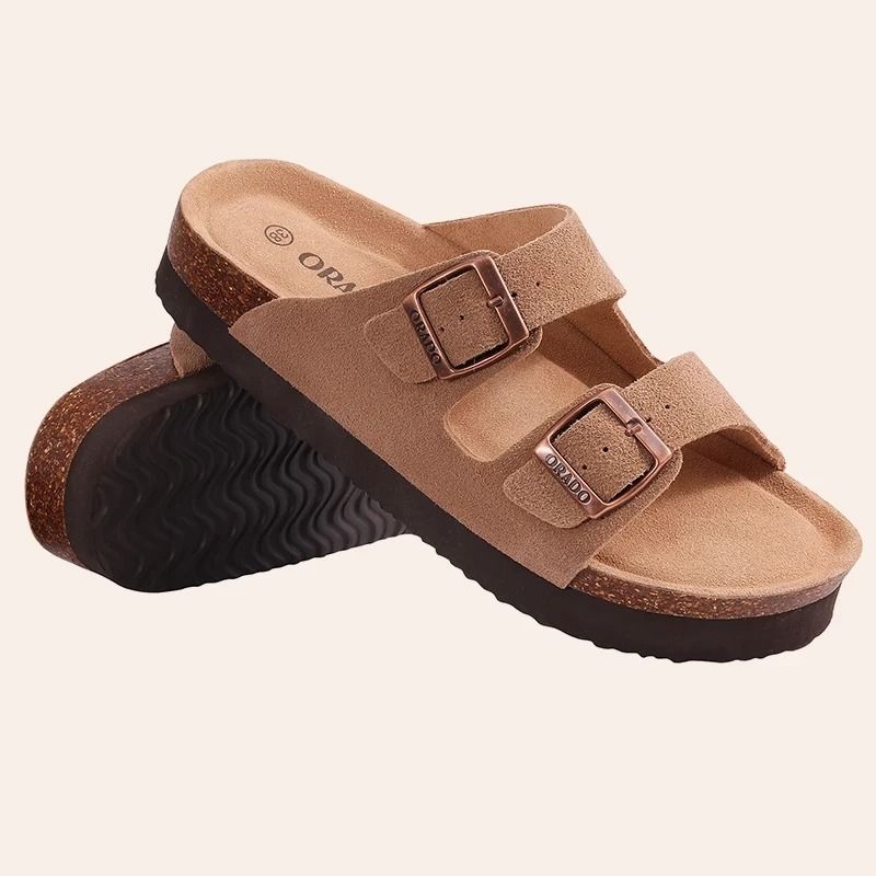 Evshine Cork Footbed Clogs Slides with Arch Support for Men and Women