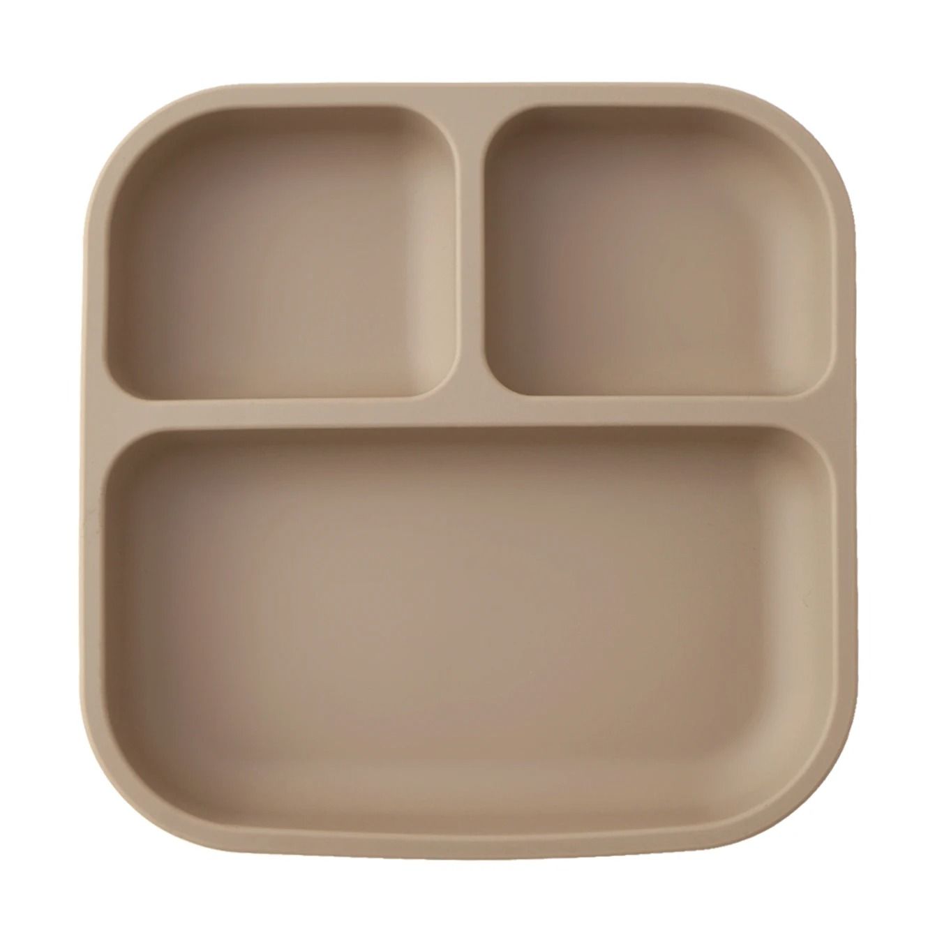 Divided Square Kids Silicone Suction Plate