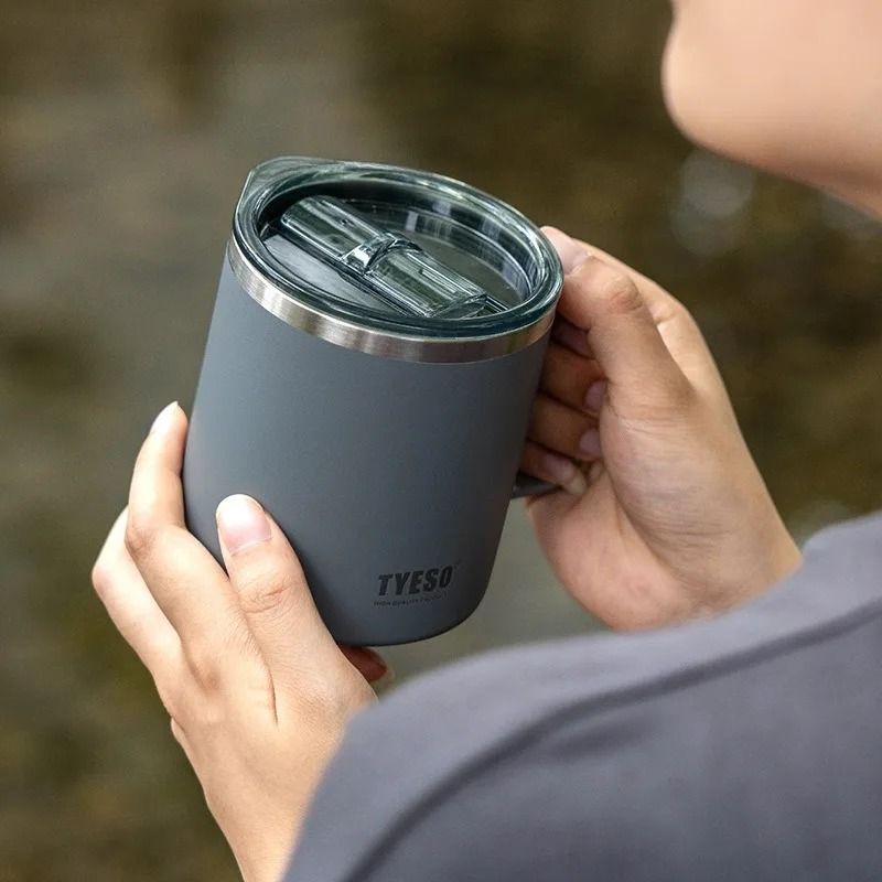 Stainless Steel Insulated Coffee Mug with Handle