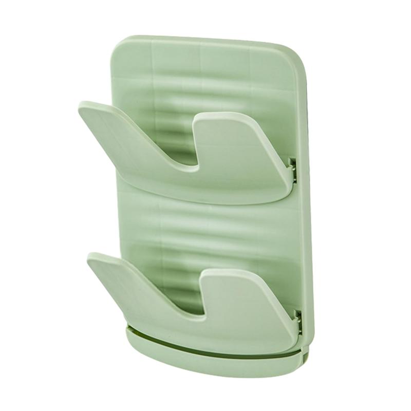 Foldable Wall Mounted Pot Lid Holder with Drain Tray Double Layer Kitchen Organizer