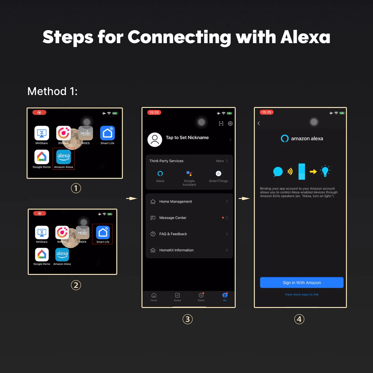MOES Matter Smart Home Hub with Zigbee and Voice Control Compatibility