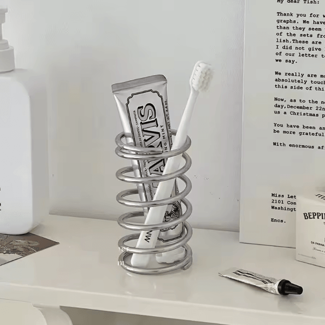 Stainless Steel Toothbrush Holder – Multi-Slot Bathroom Organizer & Storage Rack