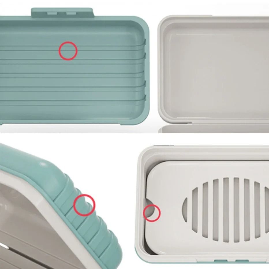 Bathroom Soap Dish with Lid Travel Soap Box Keeps Soap Dry