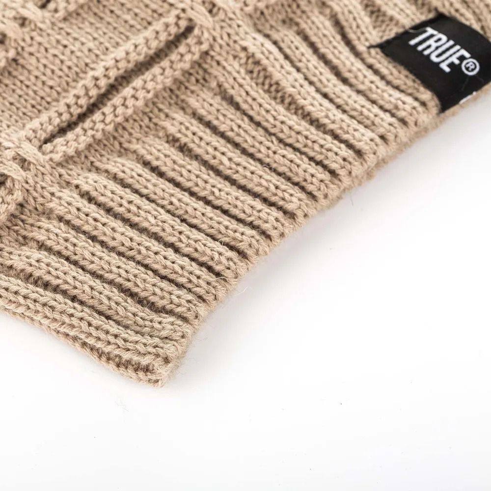 Unisex Letter Label Knitted Winter Beanie Hat