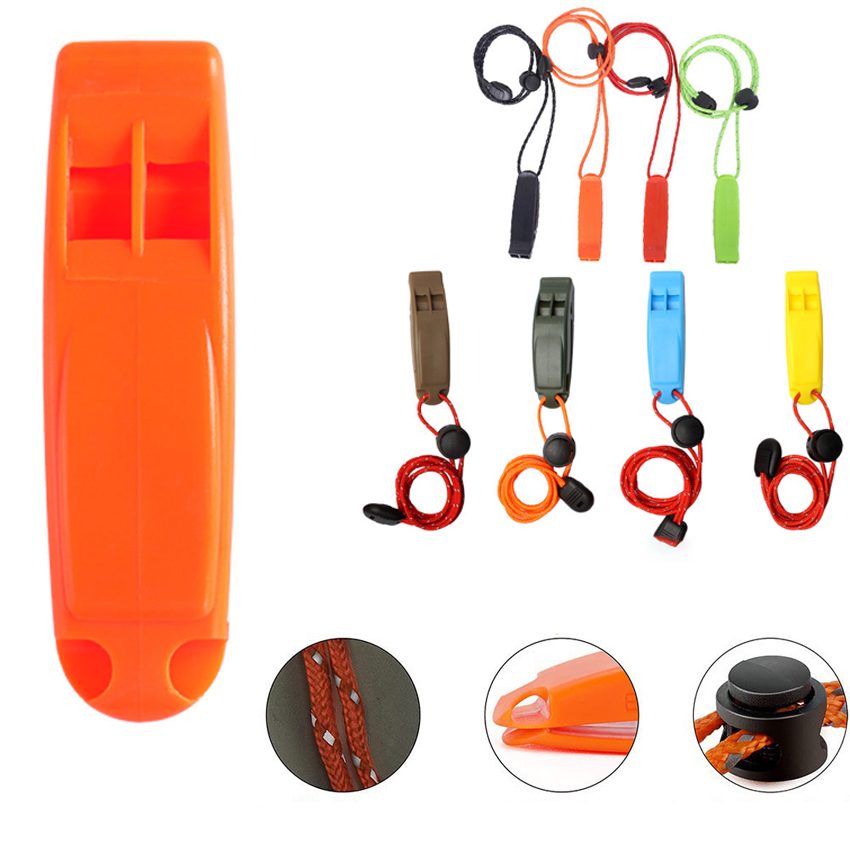 Dual-Frequency Emergency Safety Whistle Storm-Resistant Dolphin Sound with Anti-Loss Clip for Hiking