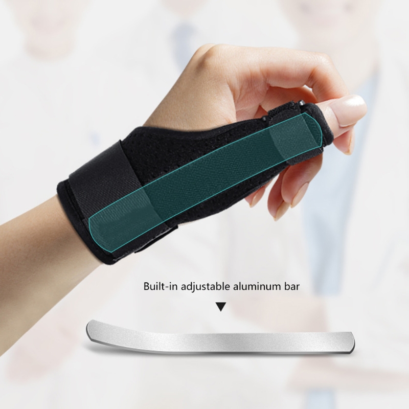 Trigger Thumb Immobilizer Support Brace for Tenosynovitis, Arthritis, Tendonitis - Fits Left and Right Hand, Men & Women