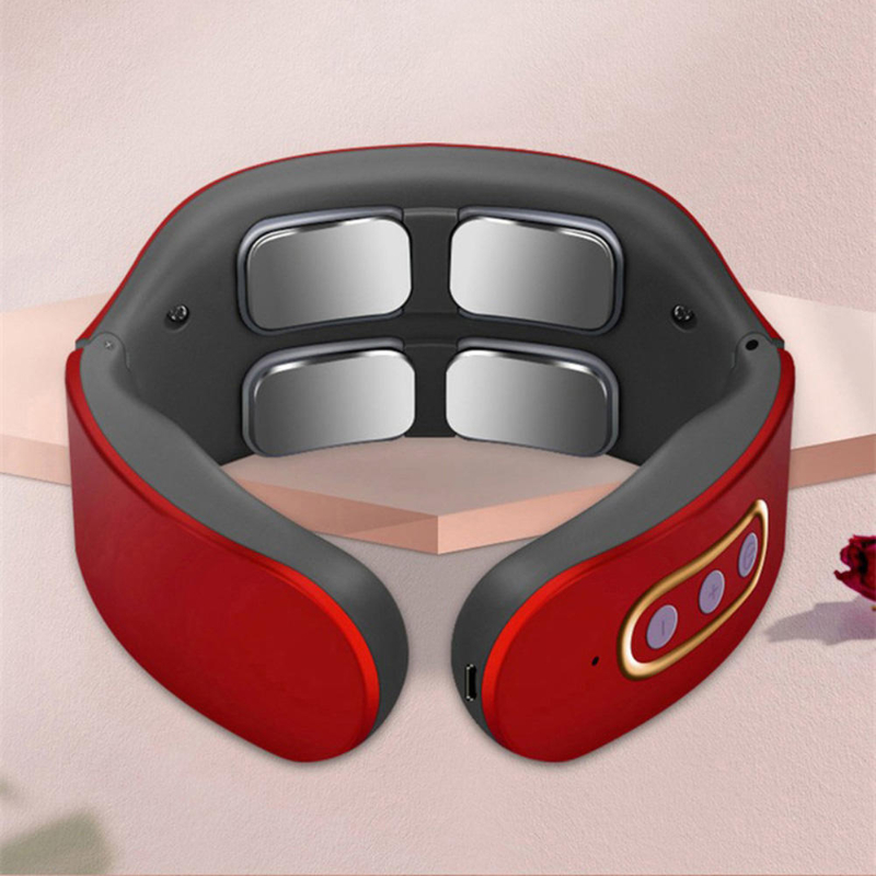 Adjustable Heat Cervical Vertebra Relax, Electric Neck and Shoulder Pulse Massager, Pain Relief Kneading Machine