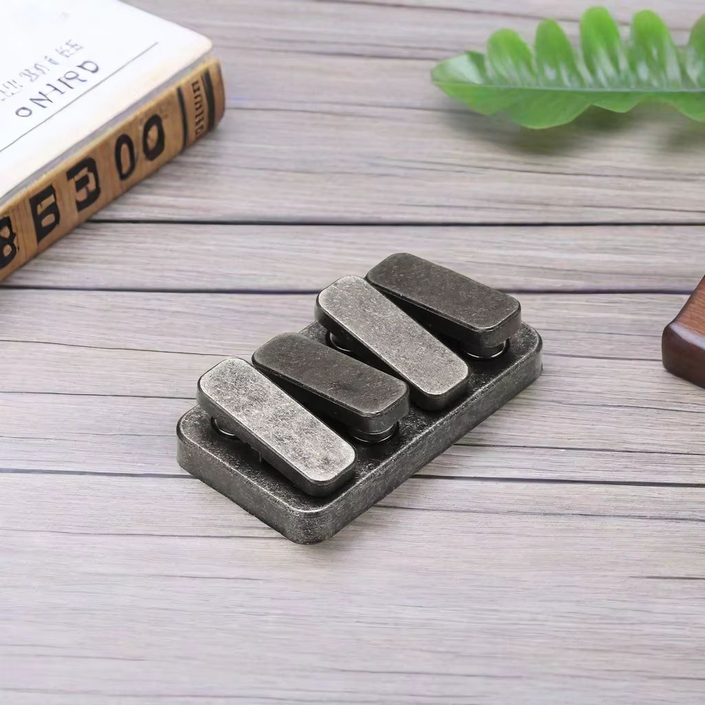 Magnetic Metal Fidget Slider Push Card – Premium EDC Desk Toy