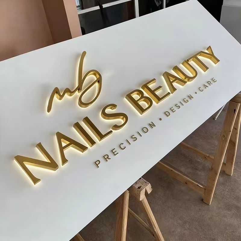 Custom 3D LED Backlit Shop Sign with Luminous Letters for Business Branding