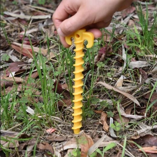 Pack Spiral Tent Stakes Heavy Duty Screw Pegs for Camping & AwningS