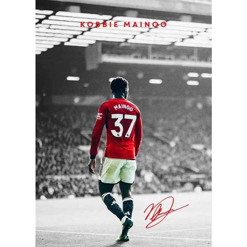Modern Soccer Player Canvas Wall Art Football Poster Print