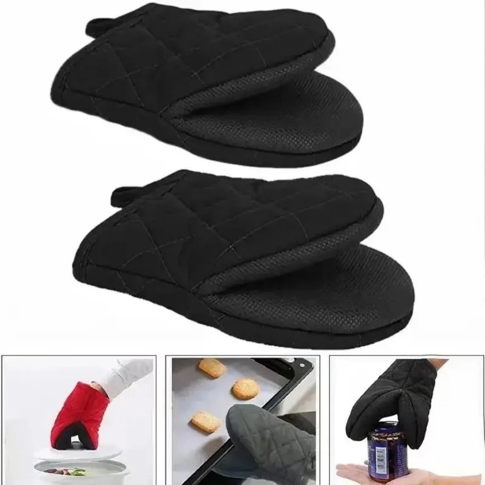 Professional High-Heat Resistant Silicone Mini Oven Mitts with Non-Slip Grip