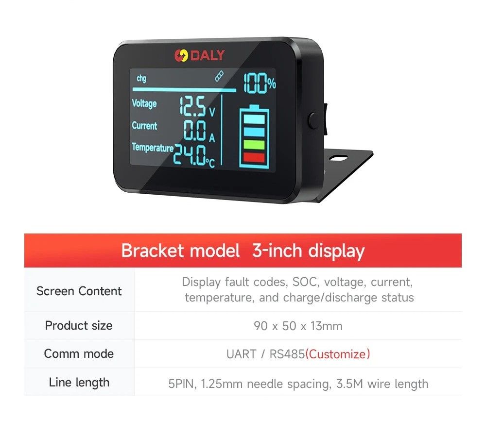 Smart BMS Bluetooth WiFi LCD and Communication Modules