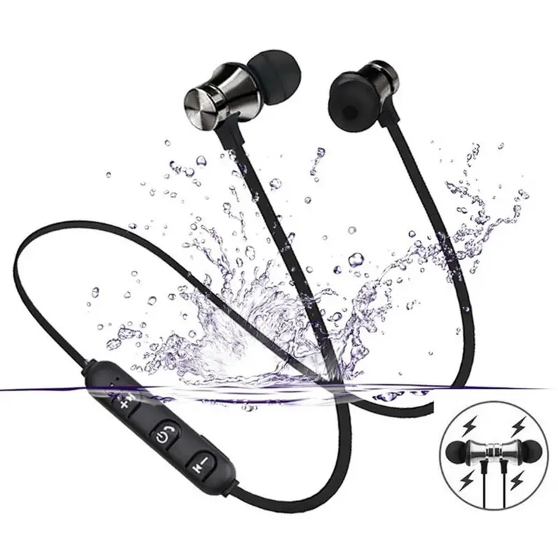 Magnetic Bluetooth Neckband Headphones with Mic for Sports and Everyday Calls